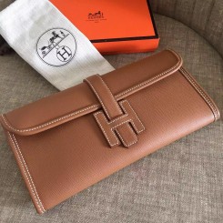 Replica Hermes Jige Elan 29 Clutch In Gold Swift Calfskin