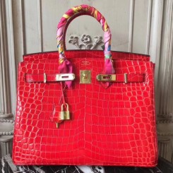 Perfect Hermes Birkin 30cm 6O Vert Cypres imported Niloticus full handmade  - lushenticbags