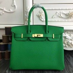 Replica Hermes Birkin 30cm 35cm Bag In Bamboo Clemence Leather QY01334