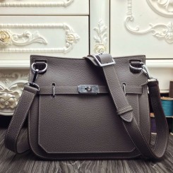 Replica Hermes Grey Large Jypsiere 34cm Bag QY00105