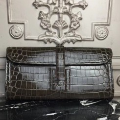 Replica Hermes Jige Elan 29 Clutch In Taupe Grey Epsom Leather