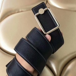 Replica Hermes Oscar Buckle 40 MM Belt Black Reversible Leather QY02324