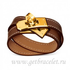 Hermes, Jewelry, Hermes Capucine Hydra Swift Leather Bracelet Xs