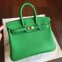 Top Hermes Bamboo Clemence Birkin 25cm Handmade Bag QY01145