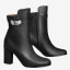 AAA Hermes Black Joueuse Ankle Boots QY01835