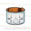 Best Hermes Collier de Chien Bracelet Blue With Silver QY00150