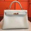 Best Hermes Ivory Swift Kelly Retourne 32cm Handmade Bag QY02012