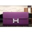 Cheap Hermes Constance Wallet In Purple Epsom Leather QY00356