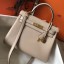 Cheap Hermes Kelly 28cm Retourne Handbag In Argile Clemence Leather QY00814