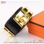 Copy AAAAA Hermes Collier de Chien Bracelet Black Gold QY02382