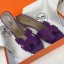 Copy Hermes Purple Epsom Oasis Sandals QY01280