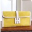 Copy Hermes Yellow Suede Jige Elan 29 Clutch Bag QY02005