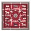 Designer Hermes Red H Imprimeur Fou Couvertures d'Ex-Libris Shawl 140cm QY01379