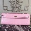 Designer Replica Hermes Pink Crocodile Kelly Cut Clutch Bag QY00867