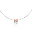 Fake 1:1 Hermes Cage d’H Necklace Pink in Lacquer With Gold QY00222