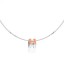 Fake 1:1 Hermes Cage d’H Necklace Pink in Lacquer With Gold QY00222