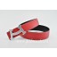 Fake Cheap Hermes Reversible Belt Red/Black Fashion H Togo Calfskin With 18k Silver Buckle QY00728