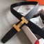 Fake Hermes Quizz 32mm Reversible Belt In Cafe Clemence Leather QY00032