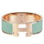 Hermes Aqua Enamel Clic Clac H PM Bracelet QY01953