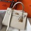 Hermes Beton Clemence Kelly 25cm GHW Handbag QY00560