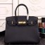 Hermes Birkin 30cm 35cm Bag In Black Epsom Leather QY00364