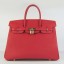 Hermes Birkin 30cm 35cm Bag In Red Togo Leather QY00083