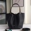 Hermes Black Picotin Lock 22cm Braided Handle Bag QY01232