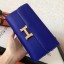 Hermes Blue Electric Epsom Constance Long Wallet QY00116