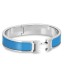 Hermes Blue Enamel Clic H PM Bracelet QY01609