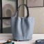 Hermes Blue Lin Picotin Lock 18cm Bag With Braided Handles QY02192