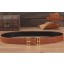 Hermes Brown Cape Cod 32 Reversible Belt QY01380