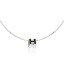 Hermes Cage d’H Necklace Black in Lacquer With Gold QY01712