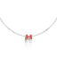 Hermes Cage d’H Necklace Red in Lacquer With Gold QY00118