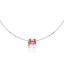 Hermes Cage d’H Necklace Red in Lacquer With Gold QY00118