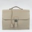 Hermes Grey Sac A Depeches 38cm Briefcase Bag QY00929