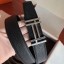 Hermes H Au Carre Belt Buckle & Black 32mm Strap QY00637