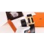 Hermes H Belt Buckle & Orange 32mm Clemence Strap QY00506