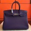 Hermes Iris Clemence Birkin 35cm Handmade Bag QY01765