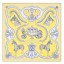 Hermes Jaune Paperoles Silk Twill Scarf QY01359