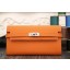 Hermes Kelly Longue Wallet In Orange Epsom Leather QY02296