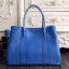 Hermes Medium Garden Party 36cm Tote In Blue Leather QY01756
