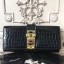 Hermes Medor Clutch Bag In Black Crocodile Leather QY01203