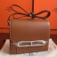 Hermes Mini Sac Roulis Bag In Caramel Swift Leather QY00169