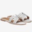 Hermes Oran Studs Sandals In White Leather QY02289