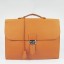 Hermes Orange Sac A Depeches 38cm Briefcase Bag QY00434