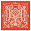 Hermes Piment Cavalcadour Morning Shawl 140cm QY02318