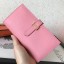 Hermes Pink Epsom Bearn Gusset Wallet QY00134