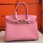 Hermes Pink Epsom Birkin 35cm Handmade Bag QY02380