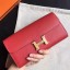 Hermes Red Epsom Constance Long Wallet QY01805