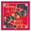 Hermes Red Harnais De Cour Scarf 90 QY01575